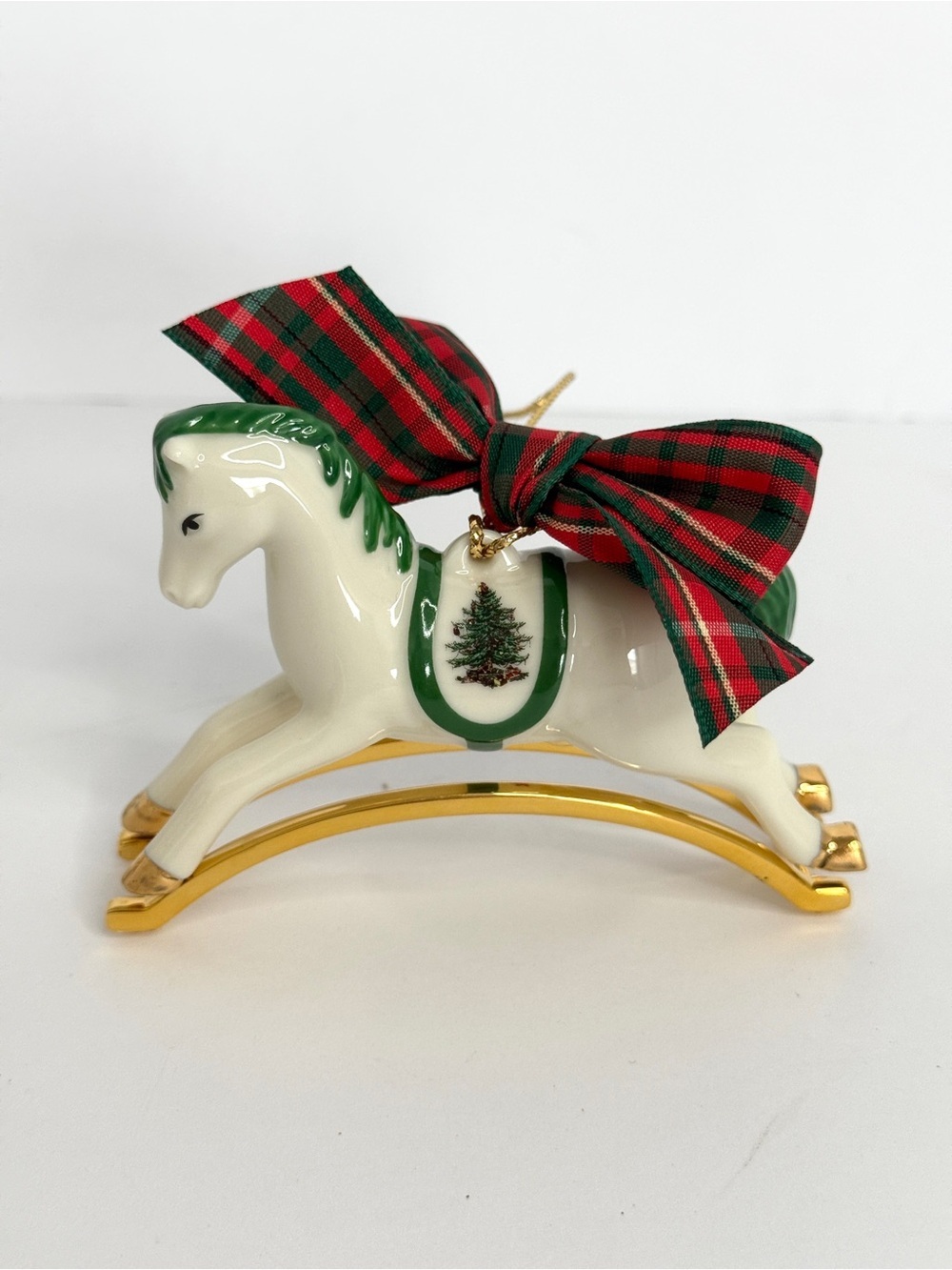 Spode Christmas Tree 🎄 Rocking Horse Ornament | Holiday Gift